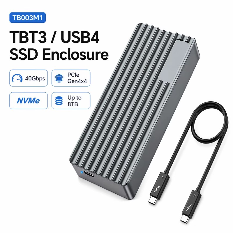 Nvme Ssd - TBT3/USB4 M.2 NVMe SSD-Gehäuse 40Gbps PCIe